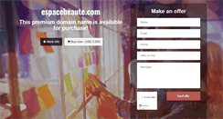 Desktop Screenshot of espacebeaute.com
